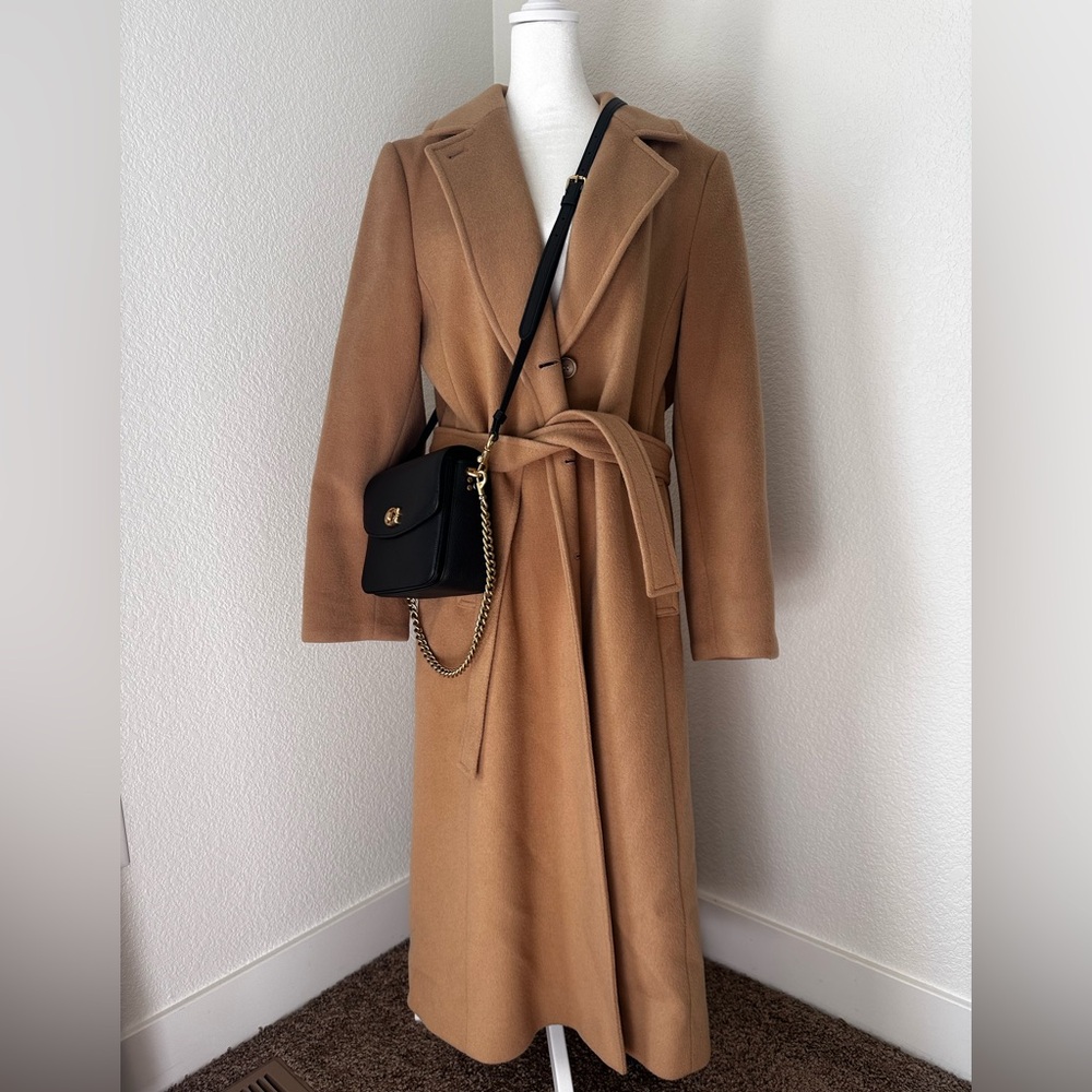 Pendleton 100% Virgin Wool Long Coat in Tan - Picture 2 of 10